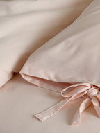 Bellisse Ivory & Blush Embroidered Washed Cotton Bedding Set original reference image 9