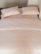 Bellisse Ivory & Blush Embroidered Washed Cotton Bedding Set original reference image 13