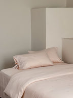 Bellisse Ivory & Blush Embroidered Washed Cotton Bedding Set original reference image 16