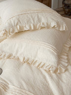 Elodie Clip-Jacquard Ruffle Muslin Bedding Set original reference image 3