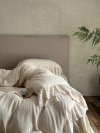 Elowen Pearl Ivory Embroidered Muslin Bedding Set original reference image 1