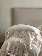 Elowen Pearl Ivory Embroidered Muslin Bedding Set original reference image 3