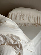 Elowen Pearl Ivory Embroidered Muslin Bedding Set original reference image 4