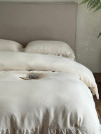 Elowen Pearl Ivory Embroidered Muslin Bedding Set original reference image 8