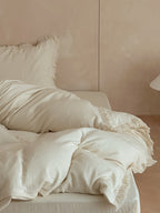 Isla Ivory Tassel-Trim Muslin Bedding Set original reference image 8