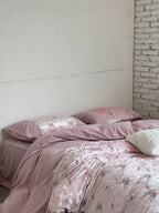 Liora Ivory & Rose Butterfly Velvet Bedding Set original reference image 13