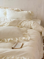 Marielle Scalloped Embroidered Muslin Bedding Set original reference image 1