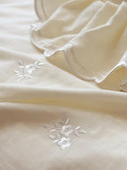 Marielle Scalloped Embroidered Muslin Bedding Set original reference image 6
