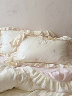Marielle Scalloped Embroidered Muslin Bedding Set original reference image 11