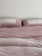 Mariposa Dusty Rose Butterfly Velvet Bedding Set original reference image 7