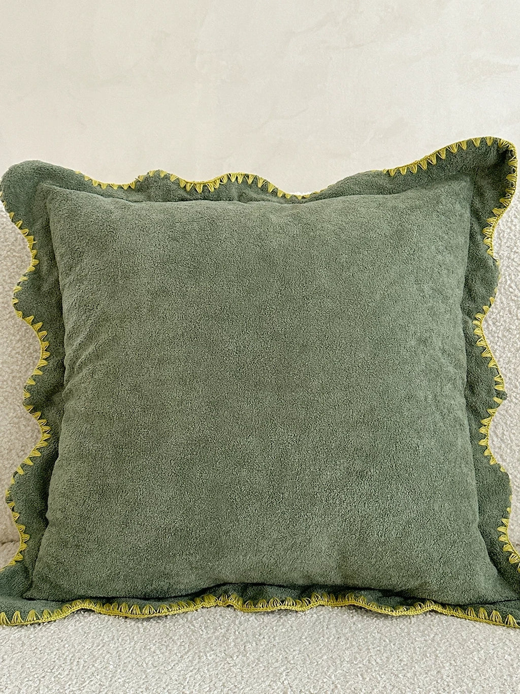 Marlowe Shell-Stitch Plush Throw Pillow original reference image 3