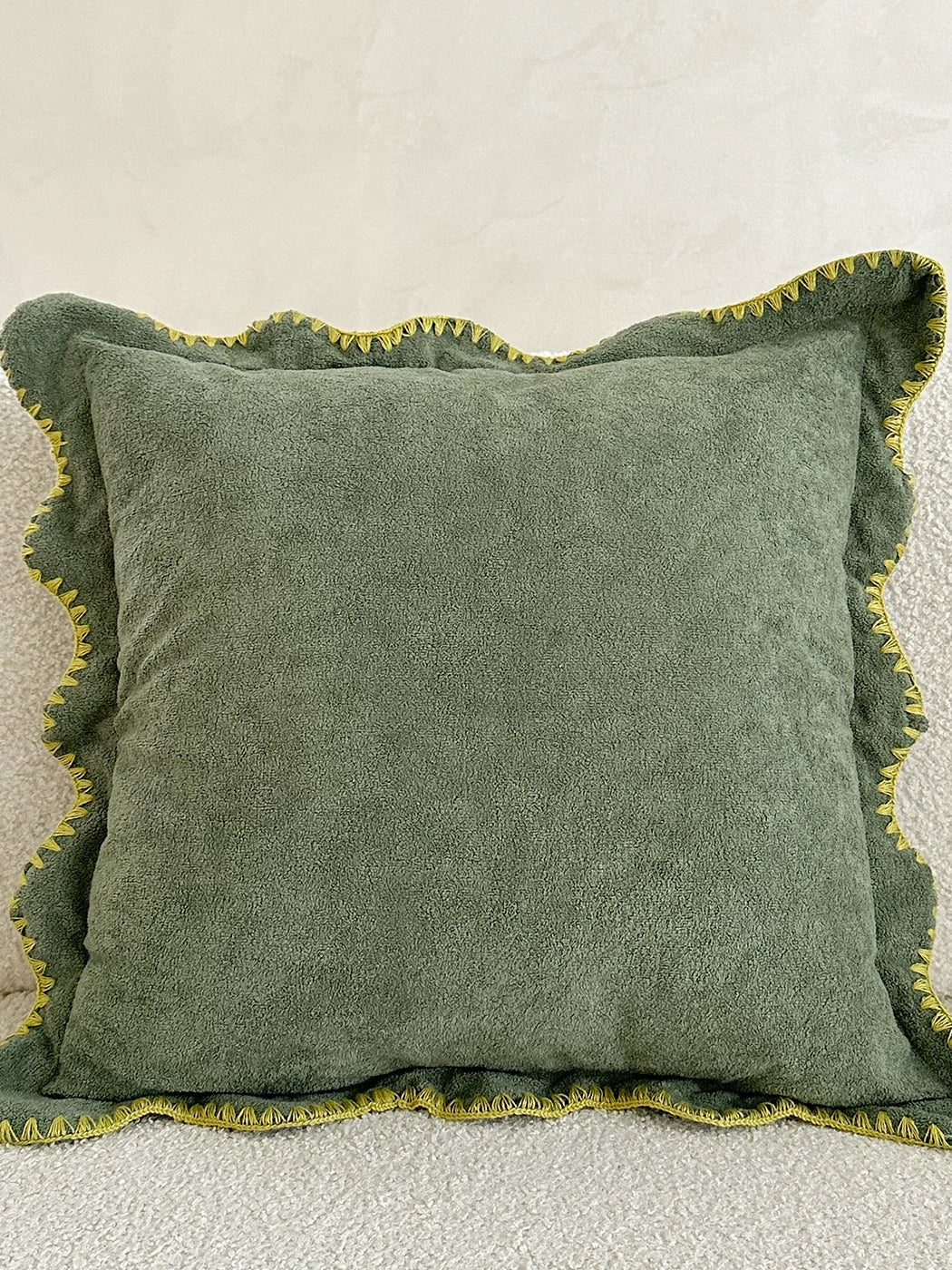 Marlowe Shell-Stitch Plush Throw Pillow original reference image 3