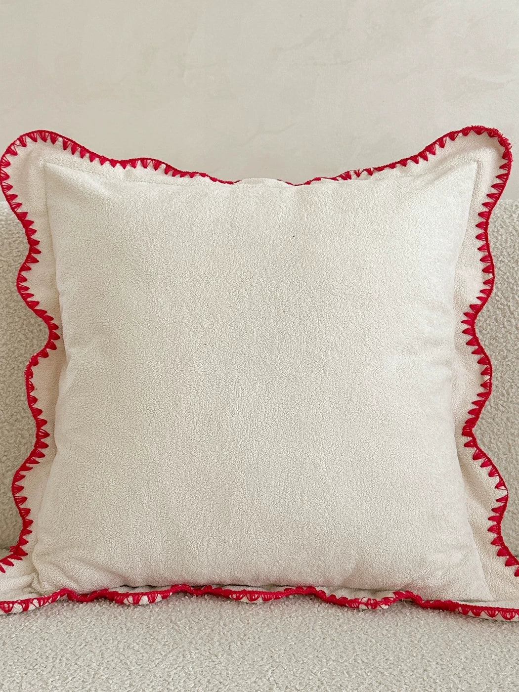 Marlowe Shell-Stitch Plush Throw Pillow original reference image 4