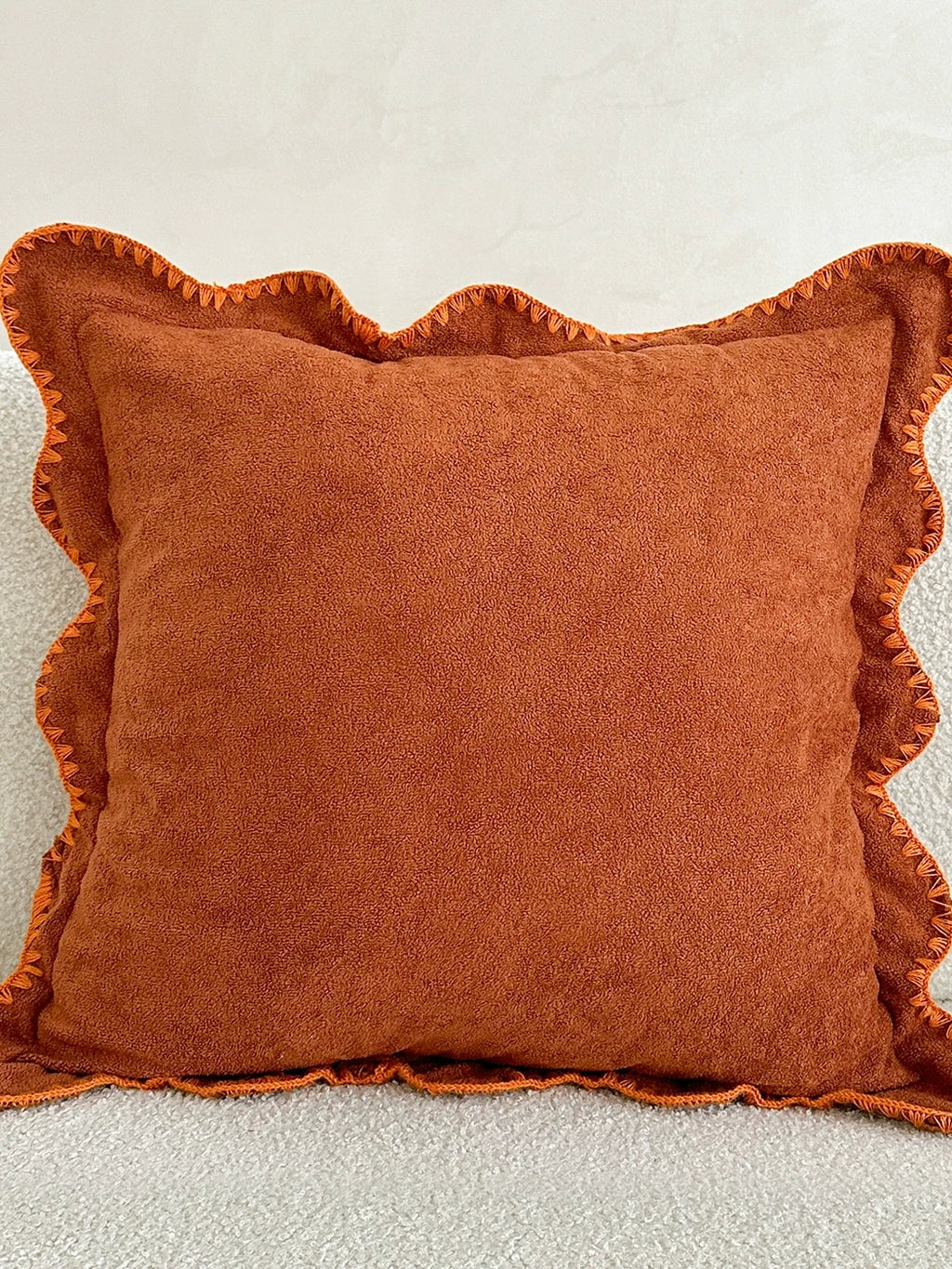 Marlowe Shell-Stitch Plush Throw Pillow original reference image 5