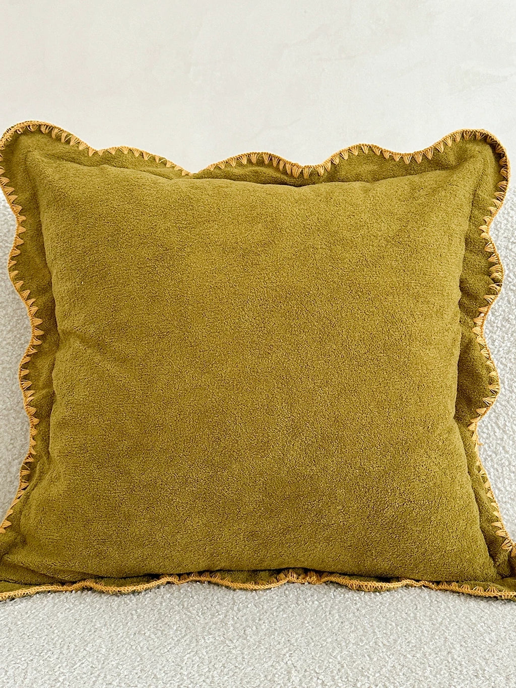 Marlowe Shell-Stitch Plush Throw Pillow original reference image 6