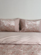 Rosalie Blush Floral Velvet Bedding Set original reference image 1