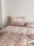 Rosalie Blush Floral Velvet Bedding Set original reference image 8