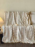 Willow Fringe Cotton Jacquard Throw Blanket original reference image 2
