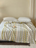 Willow Fringe Cotton Jacquard Throw Blanket original reference image 9