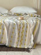 Willow Fringe Cotton Jacquard Throw Blanket original reference image 11