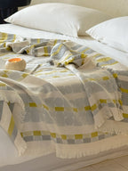 Willow Fringe Cotton Jacquard Throw Blanket original reference image 12
