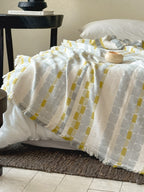 Willow Fringe Cotton Jacquard Throw Blanket original reference image 13