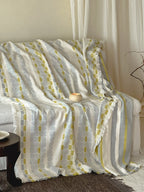 Willow Fringe Cotton Jacquard Throw Blanket original reference image 14