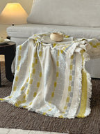 Willow Fringe Cotton Jacquard Throw Blanket original reference image 15