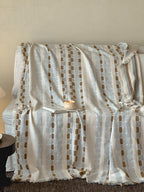 Willow Fringe Cotton Jacquard Throw Blanket original reference image 18