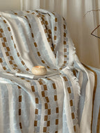 Willow Fringe Cotton Jacquard Throw Blanket original reference image 19
